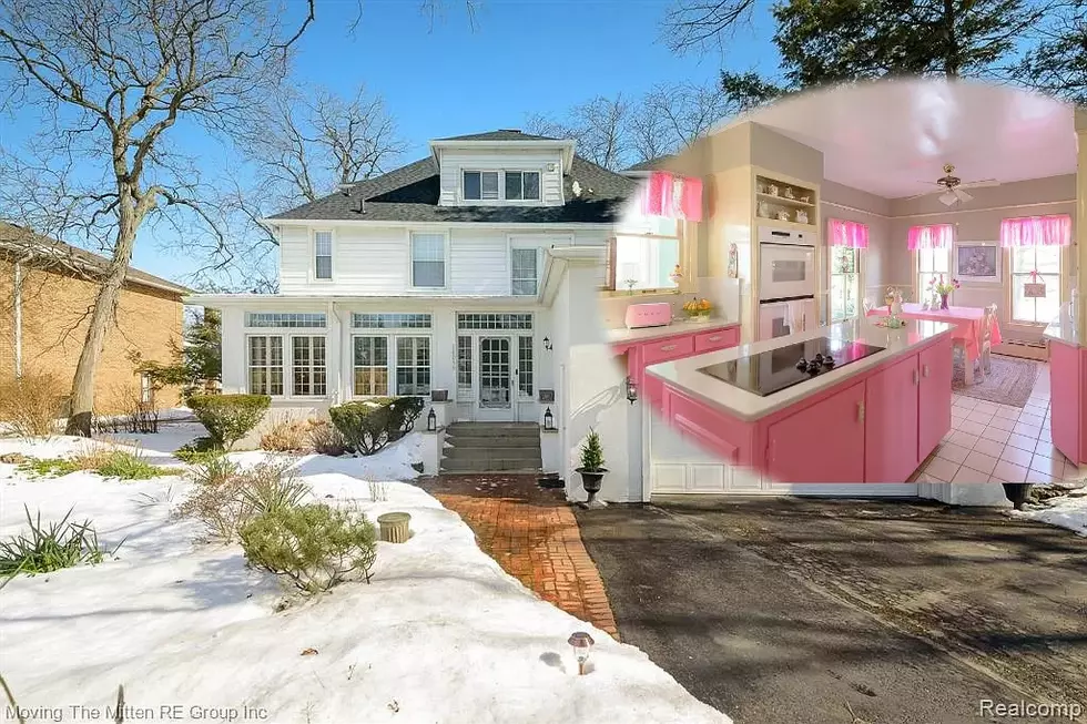 The Screaming Pink Kitchen in this $825k Suburban Detroit Home Will Make You Think You Live in a Barbie Dreamhouse