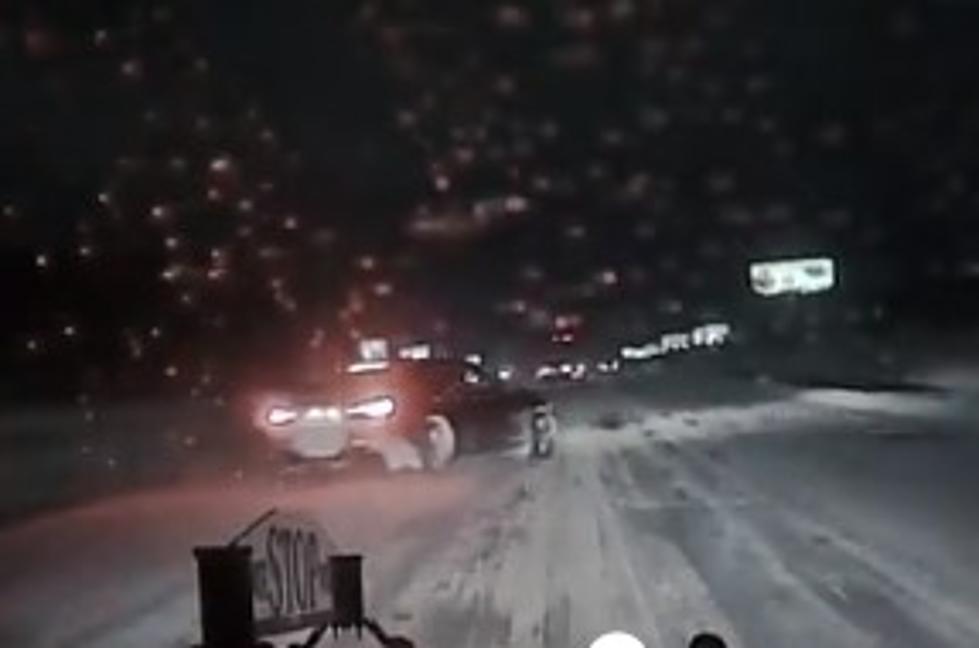 Speeding Driver Slides off a Snowy I-94 Right in Front of MSP