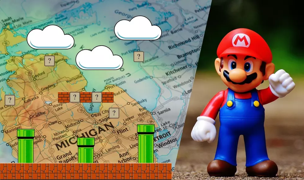 Michigan As A Level Map On Super Mario Brothers 