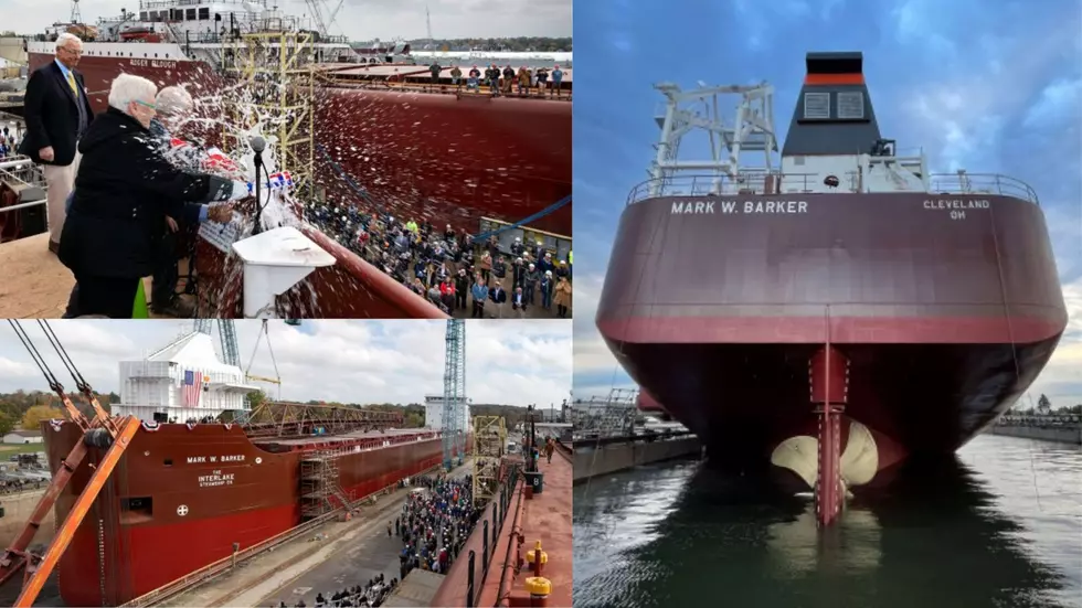 First Shipping Vessel Built on Great Lakes in 35 Years is Launched on Lake Michigan