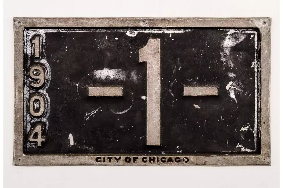 First Illinois License Plate, from 1904, Auctions for $34,000