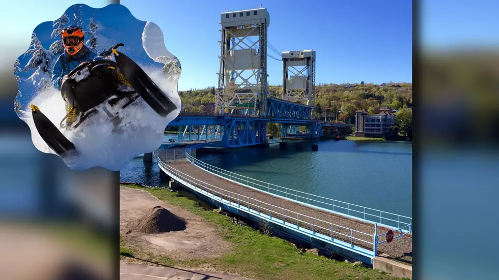 Upper Peninsula Bridge Has Trail Specifically For Snowmobiles