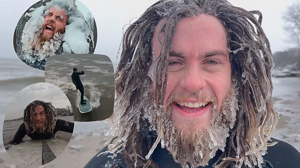 Epic Ice Beards: These Ohio Brothers Surf Lake Erie In The Winter
