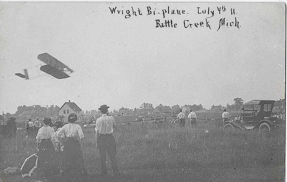 PHOTOS: Back In 1911, The Wright Brothers’ Plane Visited Battle Creek
