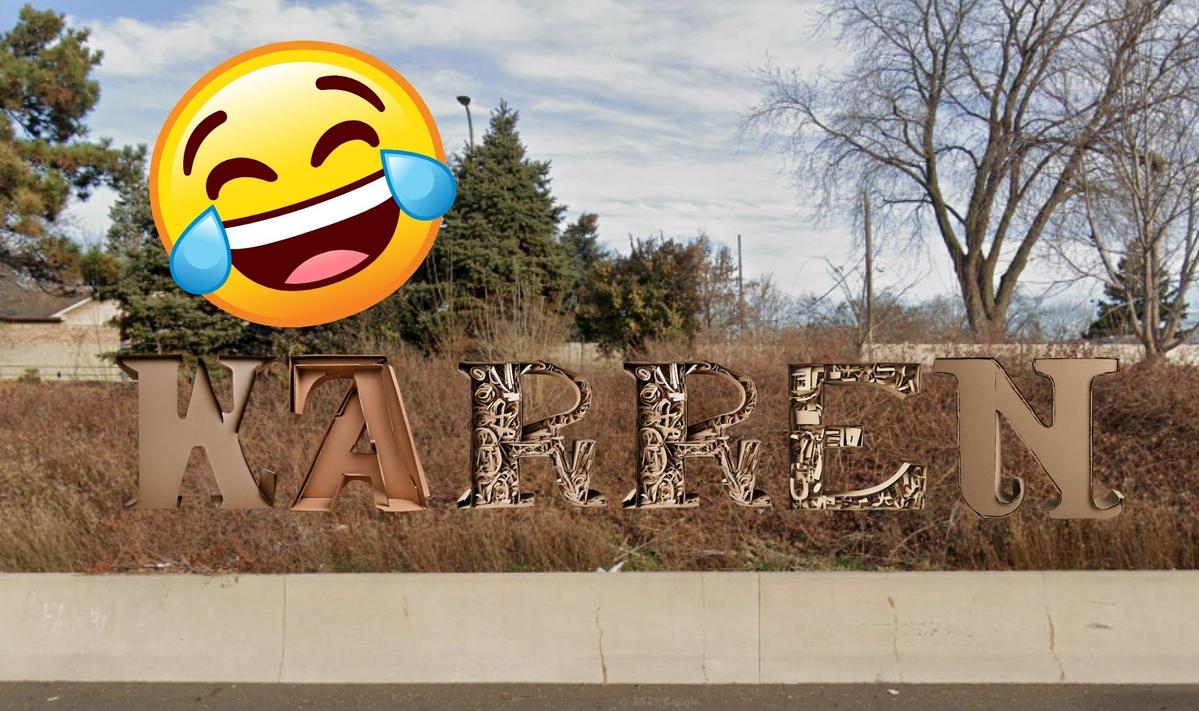 Warren Trolling Detroit With New Hollywood-Style City Name Sign