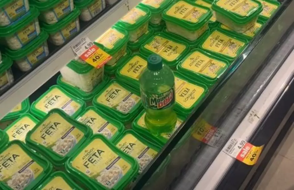 Someone Left An Open Mountain Dew Sitting On The Feta At Meijer