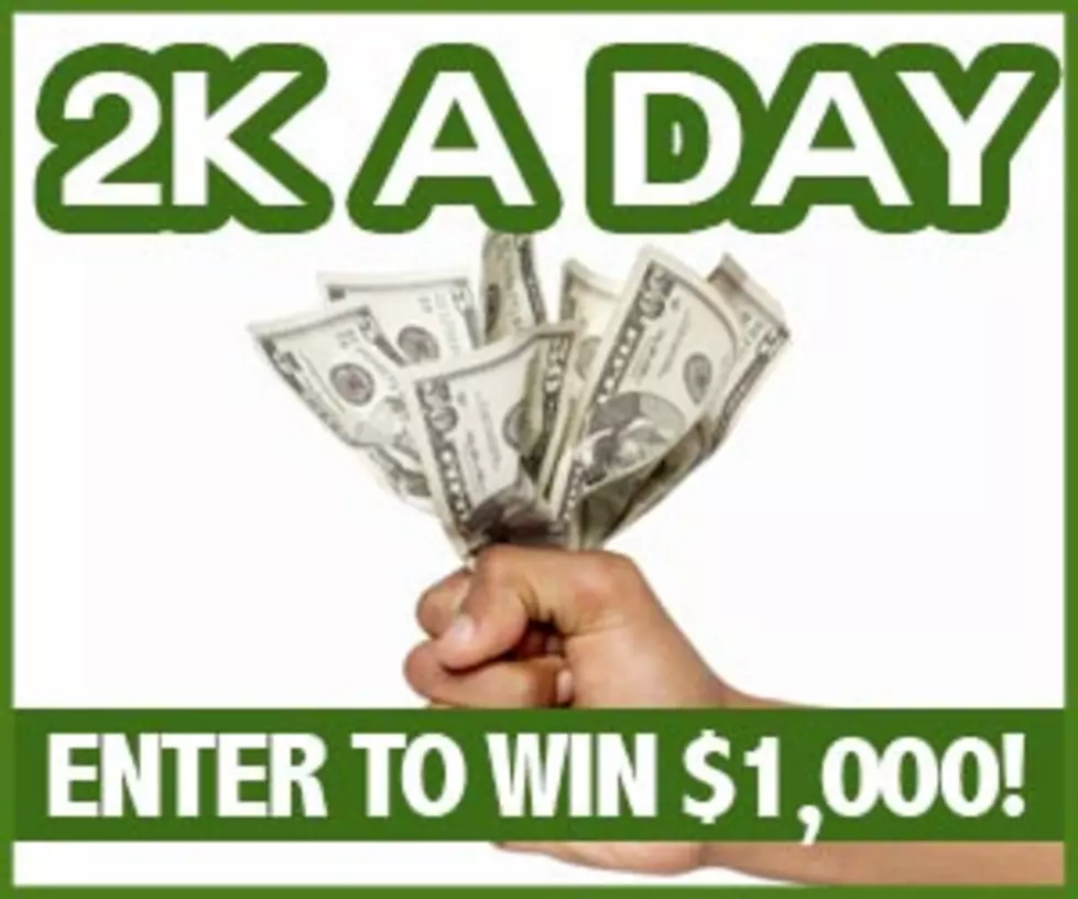 2K A Day: Get Ready to Win $1,000 With Us Twice a Day in April
