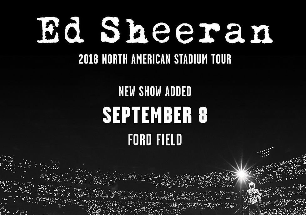 ED SHEERAN LIVE IN DETROIT @ FORD FIELD SEPTEMBER 8TH!