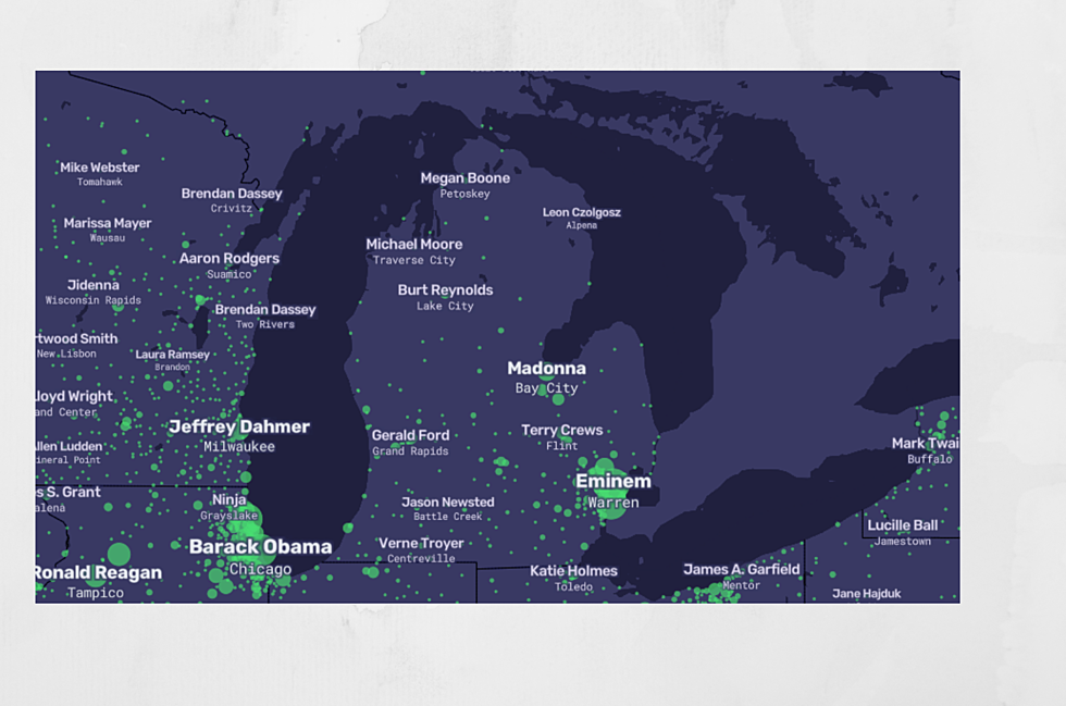 This Map of Michigan is Based on the Most ‘Wikipedia-ed’ Person in Every City