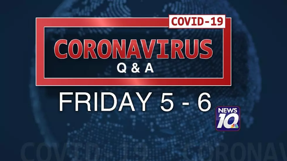 Coronavirus Q&A With Experts Today (03-20) on News 10, 5-6 PM