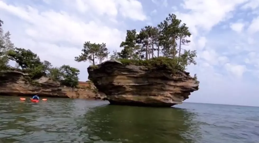 Michigan’s Turnip Rock, Then and Now
