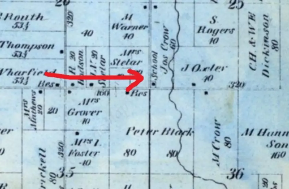 1873 ATLAS SHOWS THE SCHOOL IN THE WRONG LOCATION 