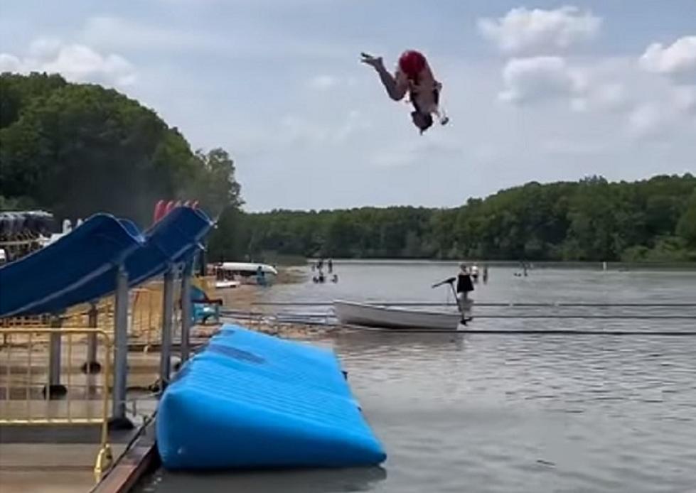 The Only Launch Water Slide in Michigan and Maybe the Whole Country: Lake Orion