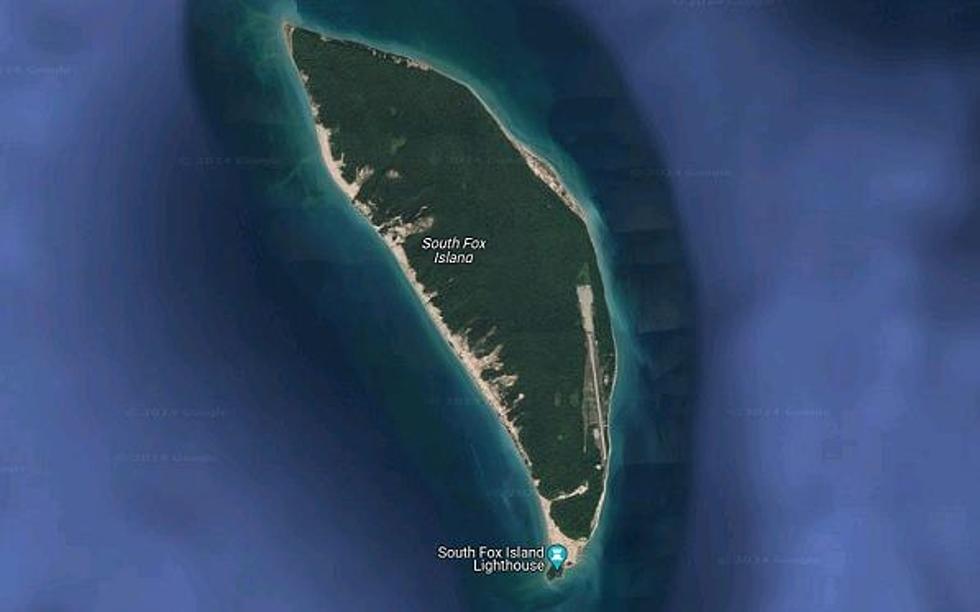 It Looks Like a Giant Leech - but it's South Fox Island, Michigan