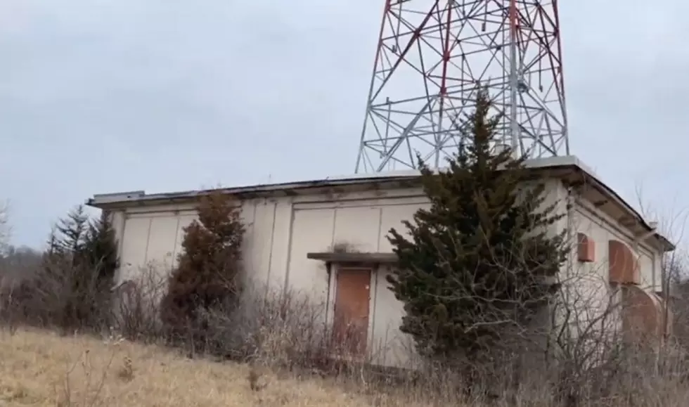 Abandoned Radio Tower Sits in the Clinton, Michigan Countryside