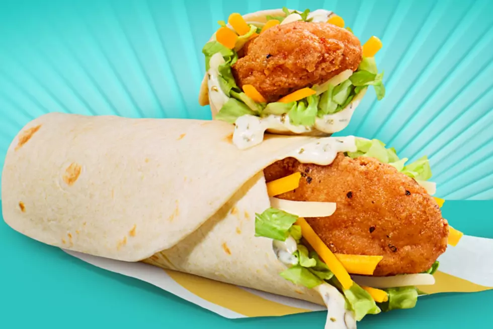 A pair of McDonald's Snack Wraps are seen ahead of the July 10, 2025 relaunch in Michigan.