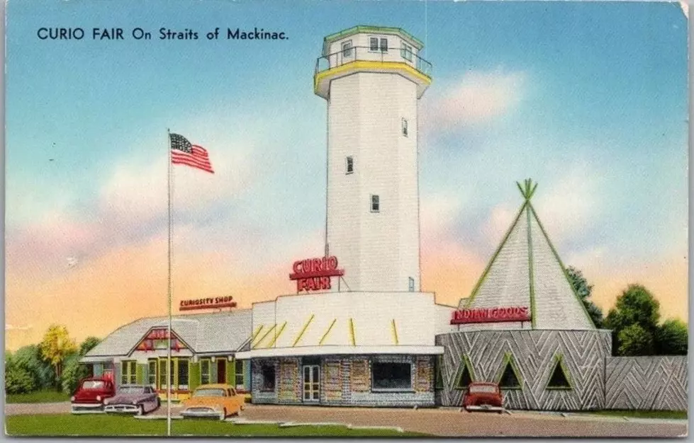 The Tower That Existed for Viewing Construction of the Mackinac Bridge
