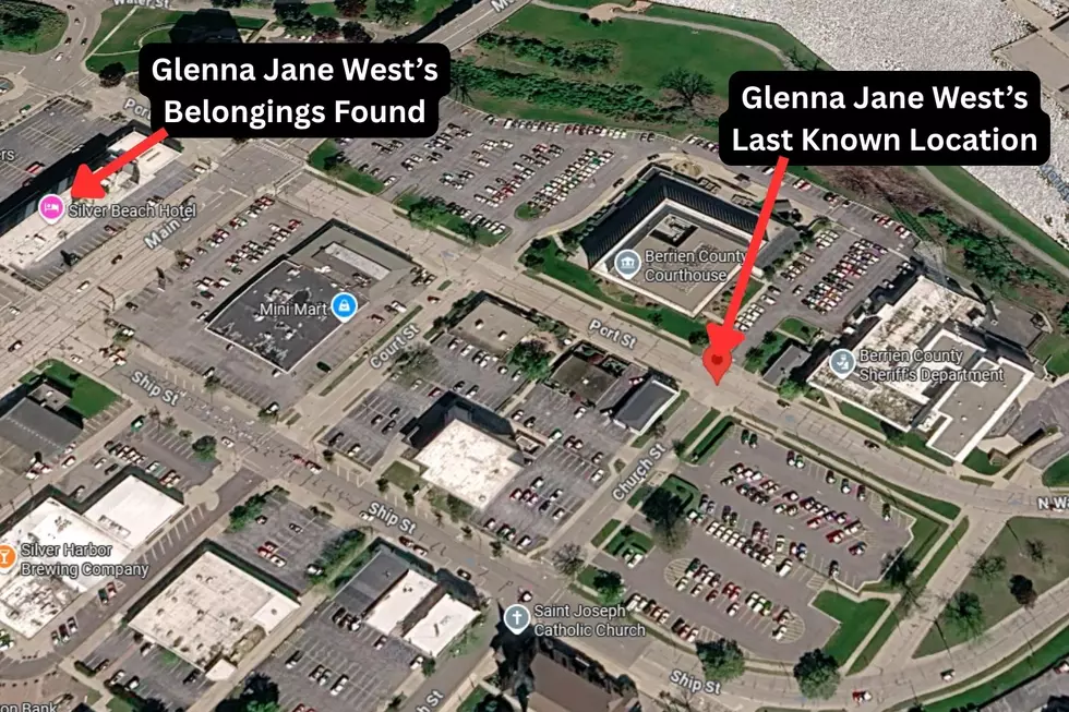 A Google Maps image of the last known location of Glenna Jane West, who disappeared in St. Joseph, Michigan in 1977.