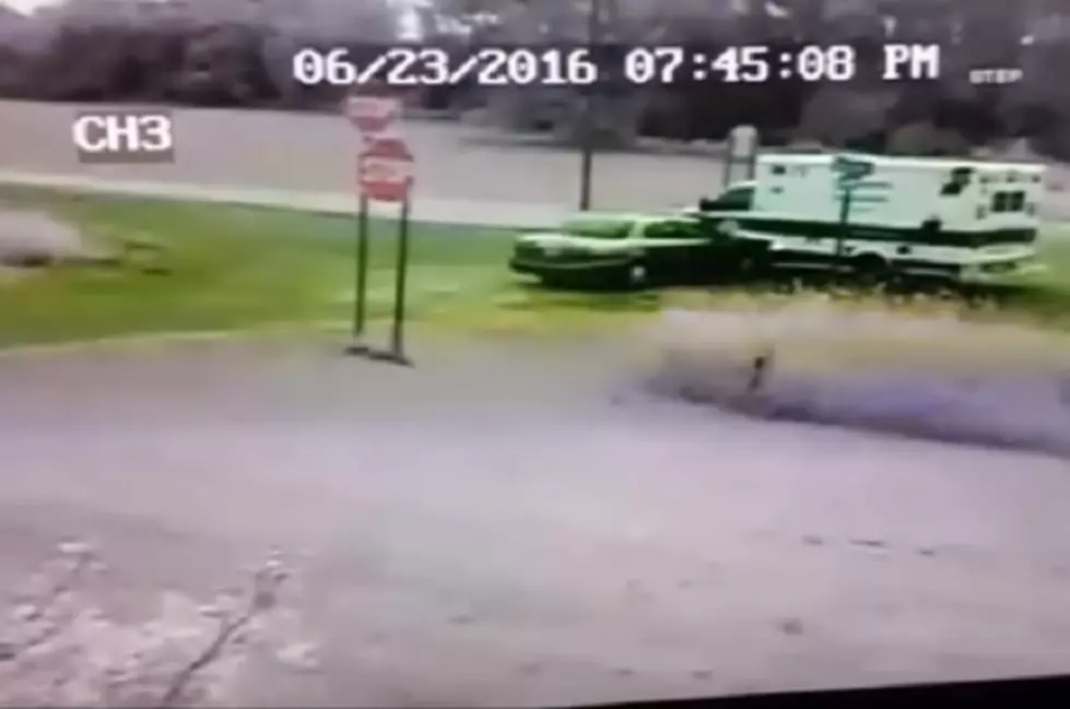 VIDEO: Michigan Ambulance Destroyed In Accident