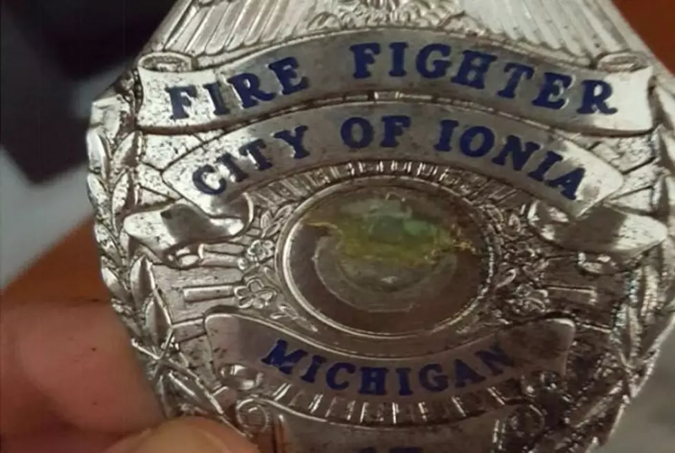 Badge Stolen Years Ago from Ionia Firefighter&#8217;s Car Found Buried In Southern California