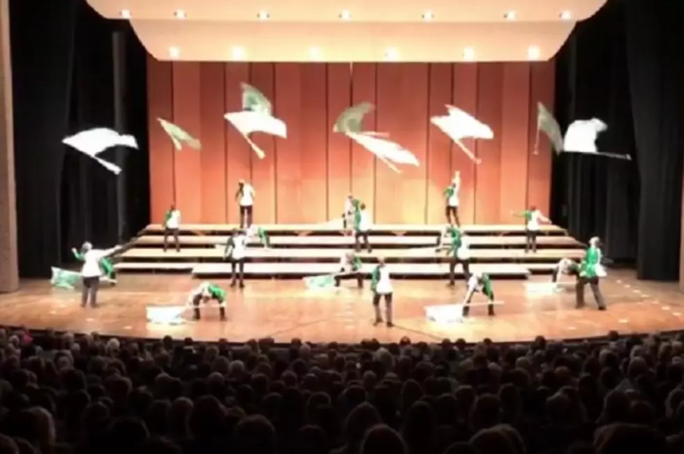 VIDEO: Watch the Spartan Marching Band Colorguard Make Flags Look Like Fire