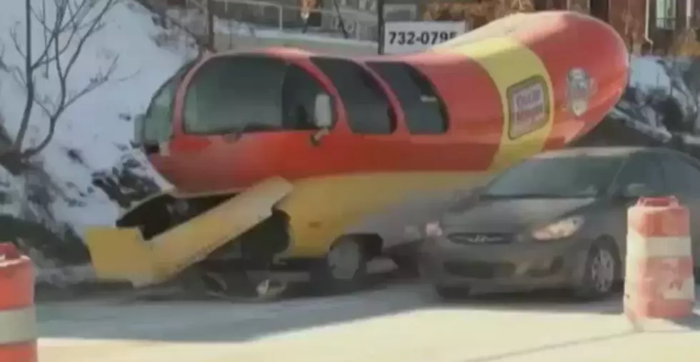 Wienermobile Rammed Pole in Pennsylvania Sunday