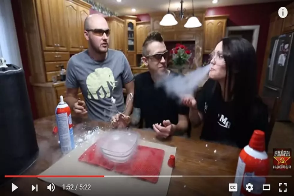 Crazy Russian Hacker: Liquid Nitrogen Whipped Cream Challenge