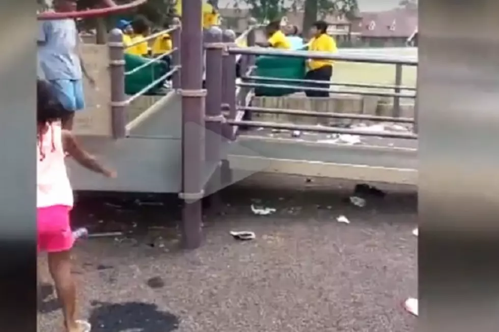 Bell Isle Playground Covered in Trash