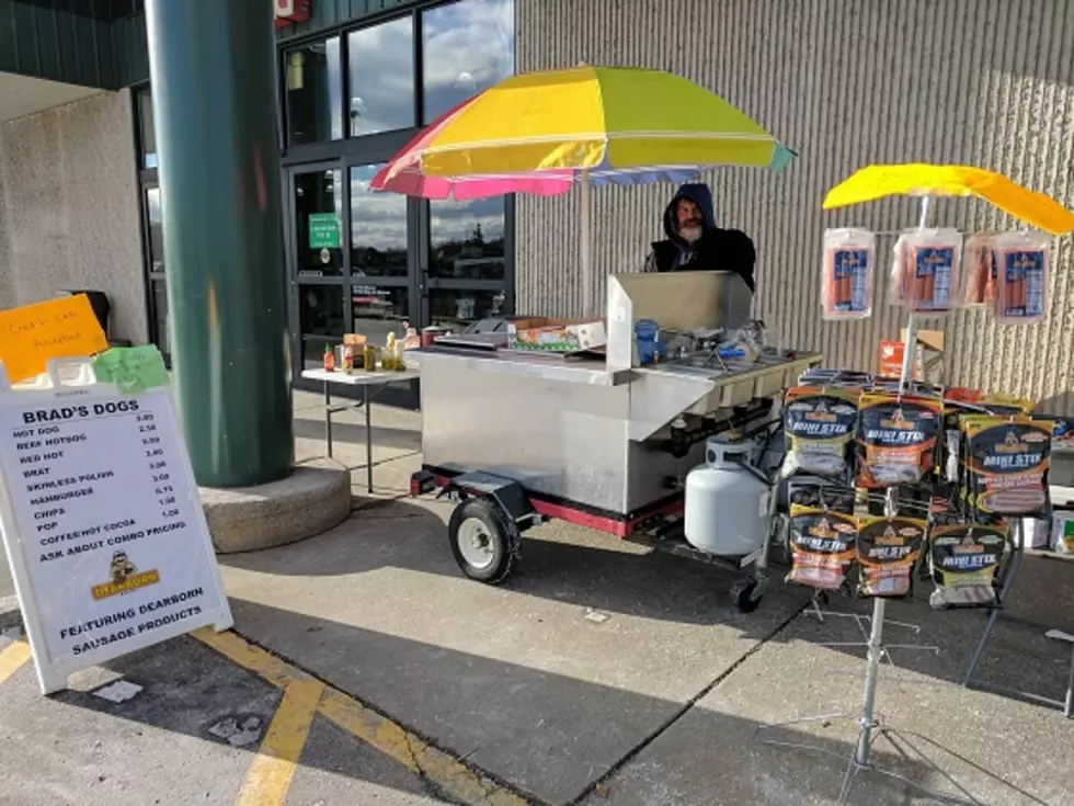 Hot Dog Guy Braves Cold To Serve ‘Em Up Hot!