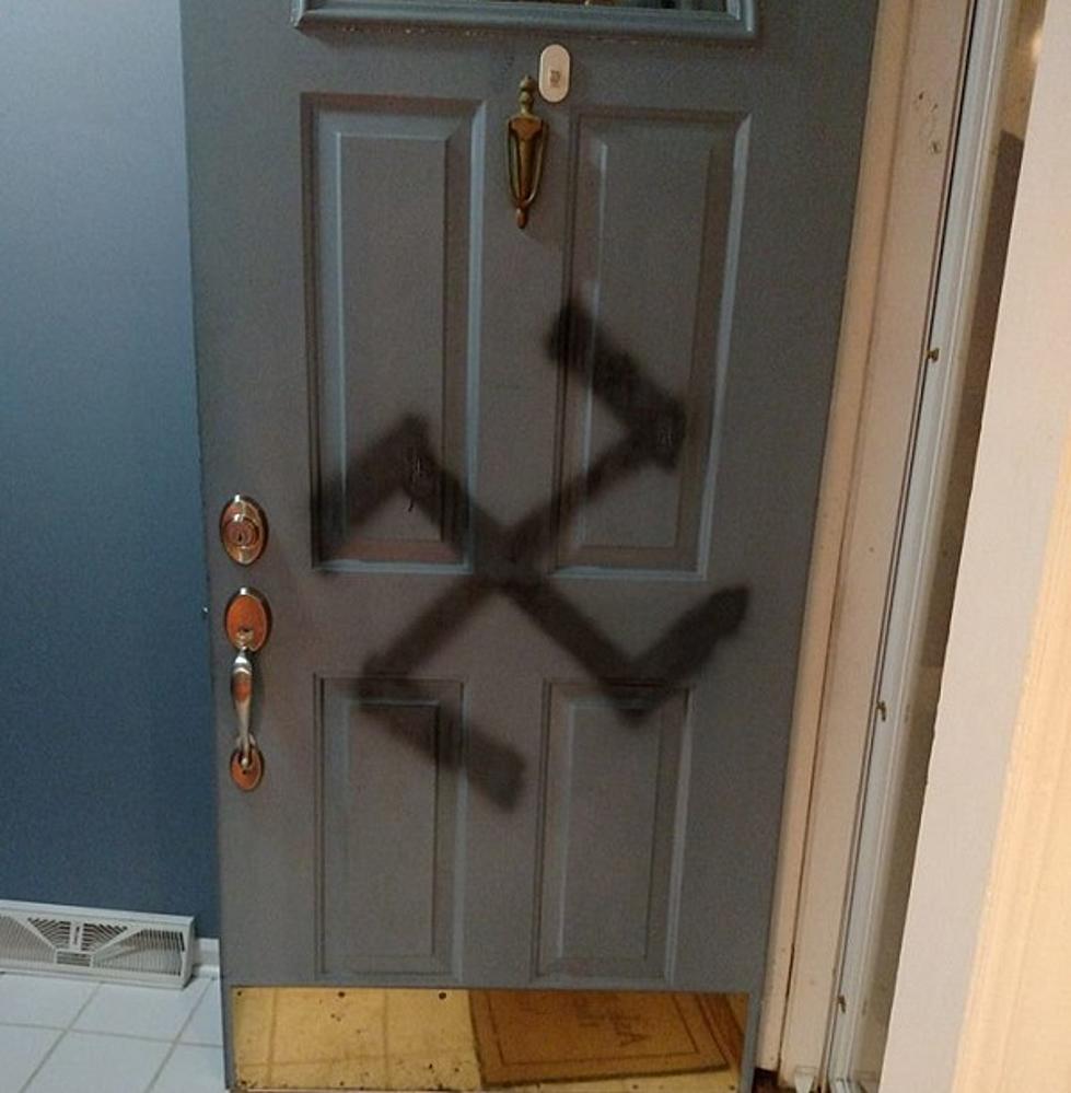 Lapeer Woman Comes Home to Swastika on Front Door