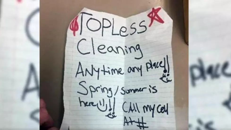Topless Cleaning Lady (Allegedly) Steals Lingerie