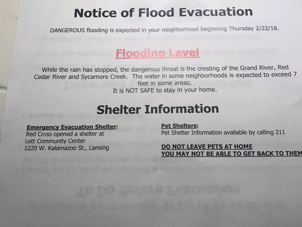 Lansing Neighborhood Flood Evacuation Notices