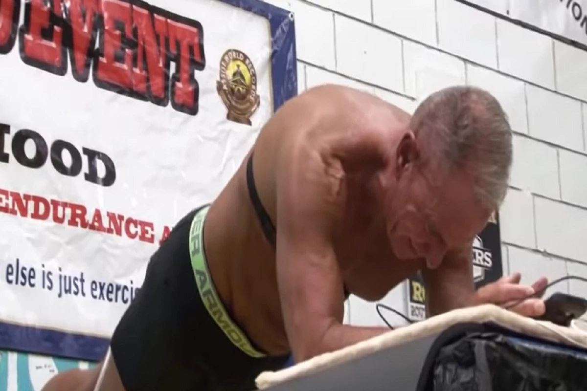 62 Year Old Breaks World Record For Planking