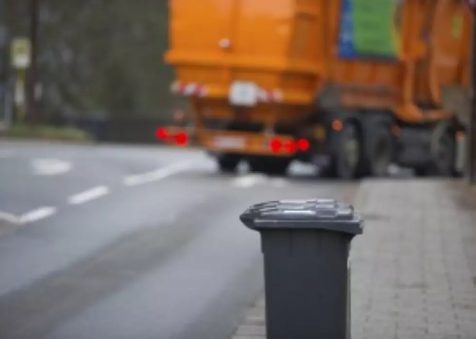 Garbage Truck Picks Up Trash AND A Man Looking For His Wallet
