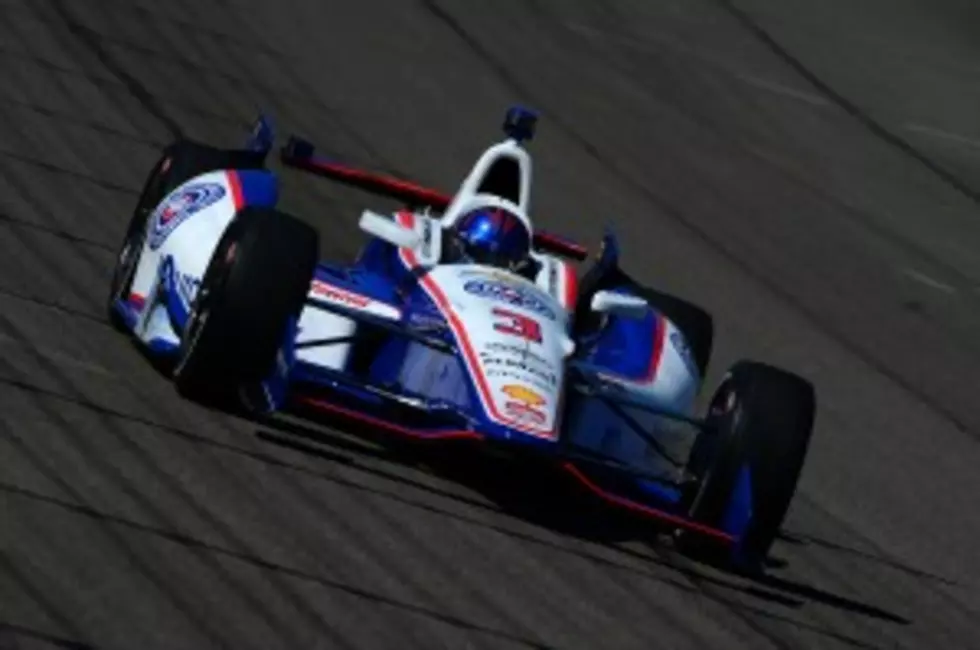 Helio Castroneves Goes Airborne at Indy [VIDEO]
