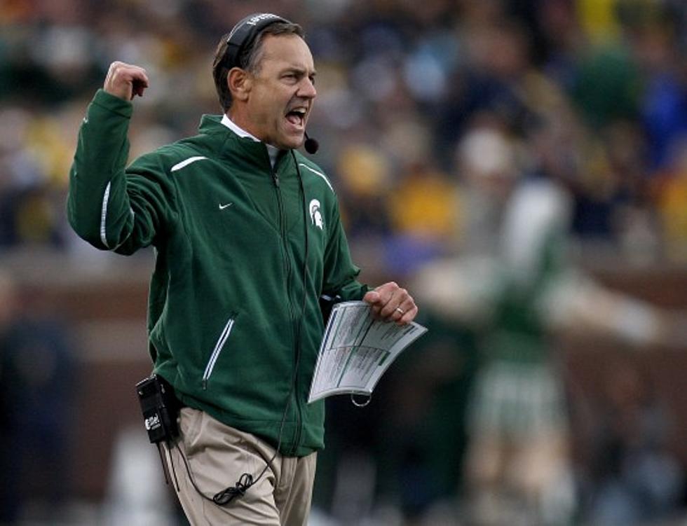 Michigan State Football Coach Dantonio Moves Up in the Coach Rankings