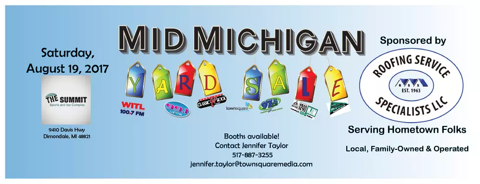 Be A Vendor At This Weekend&#8217;s Mid-Michigan Yard Sale