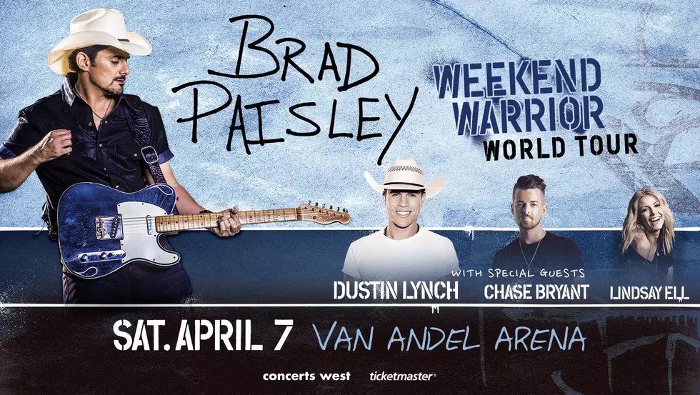 Monday Is Your Last Chance To See Brad Paisley!