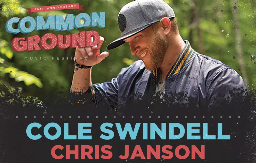 Cole Swindell Is Coming To Lansing's Common Ground Music Festival