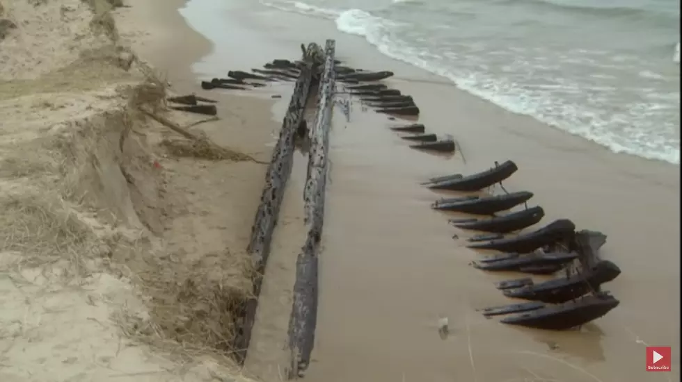 Changing Waters Reveal Lake Michigan Shipwreck