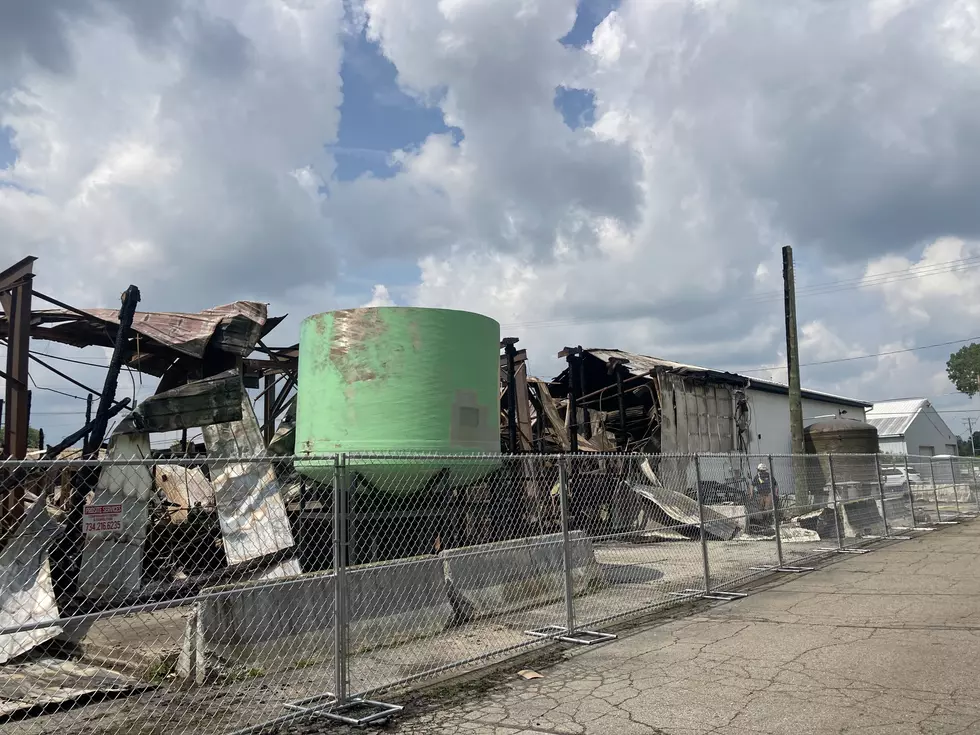 Modern Metal Processing in Williamston Engulfed in Flames