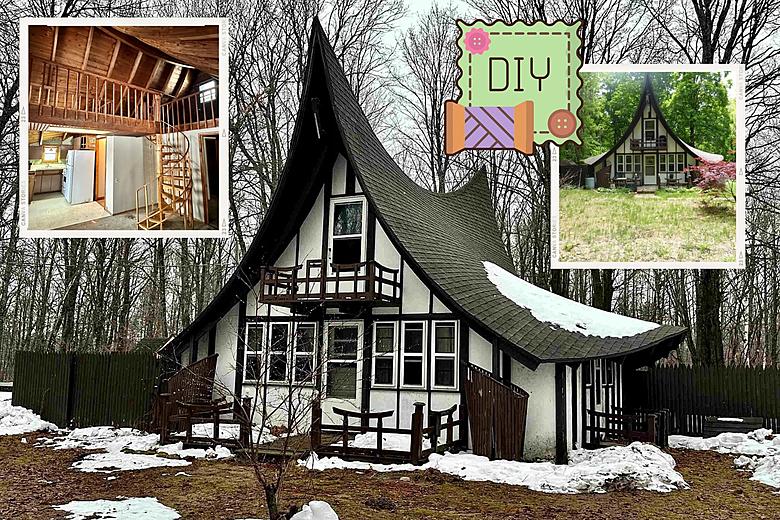 Northern Michigan A-Frame House For Sale is a DIY Dream