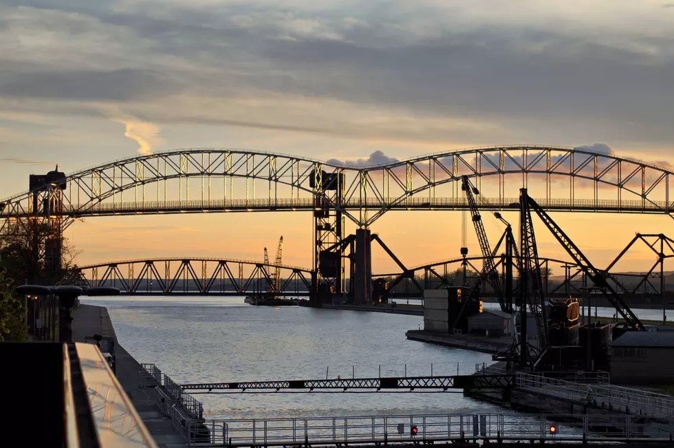 The Soo Locks in Sault Ste. Marie, Michigan