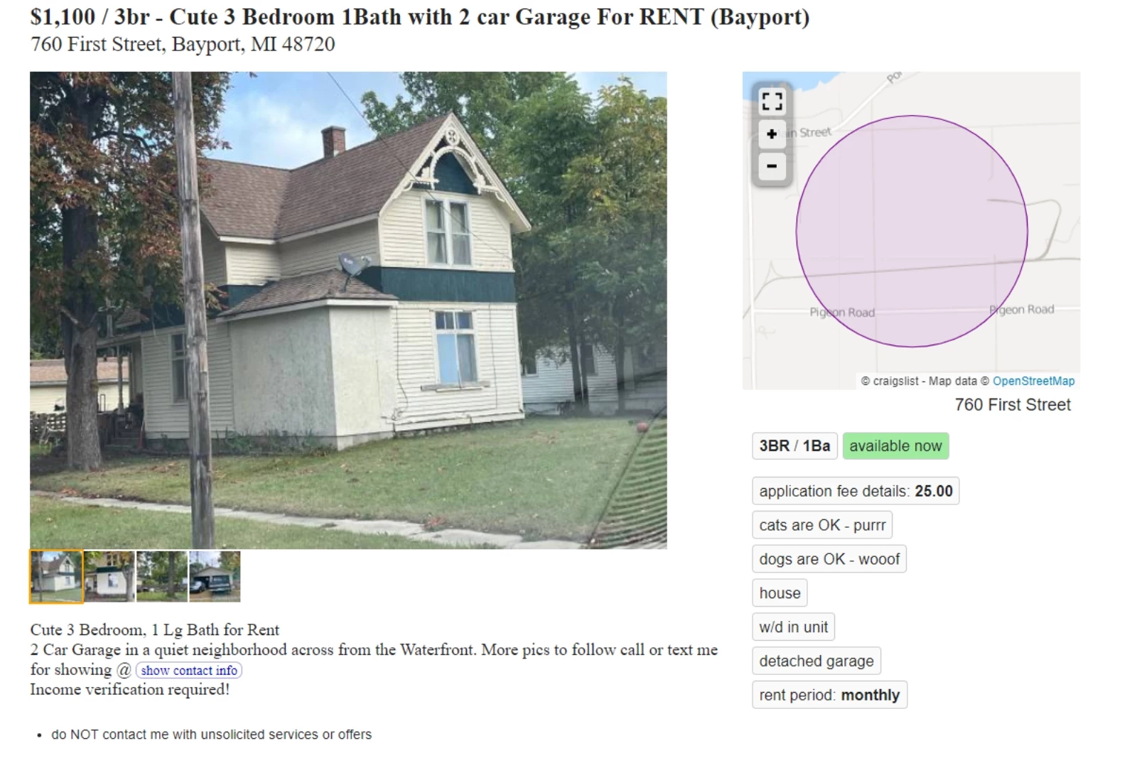 Photo via Craigslist