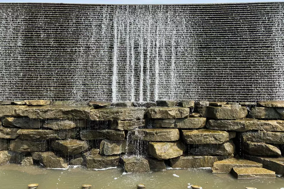 This water wall at Ranney Park in Lansing is just as much functional as it is beautiful. (Photo via JR, Townsquare Media Lansing)