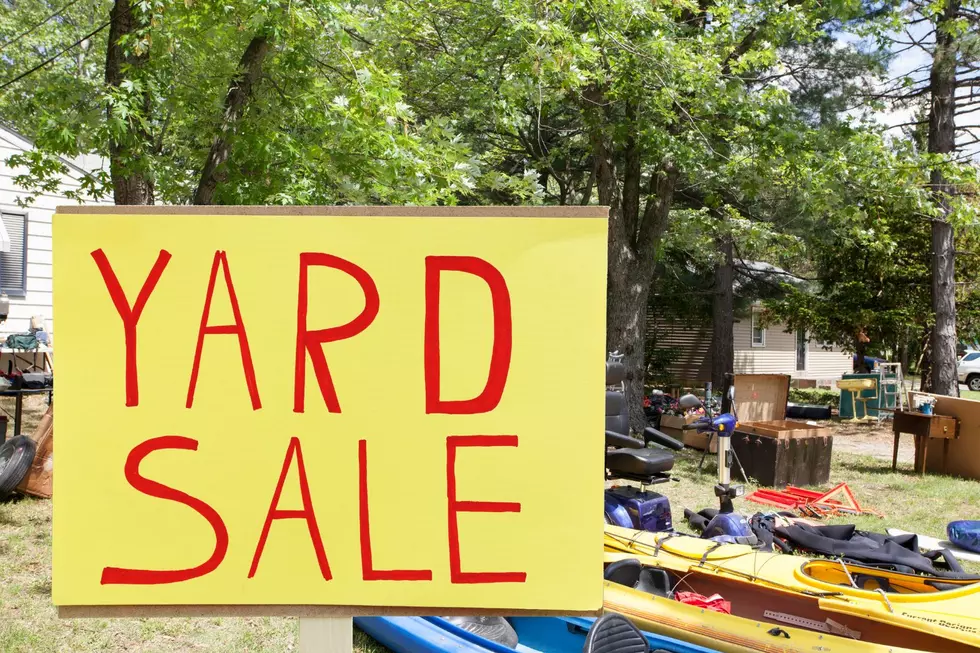 A picture of a yard sale.
