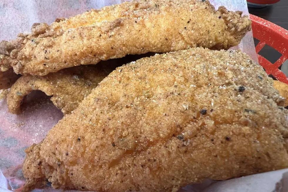 The fried catfish meal at Crown Grill in Lansing is lightly breaded and served piping hot. (Photo via JR, Townsquare Media Lansing)