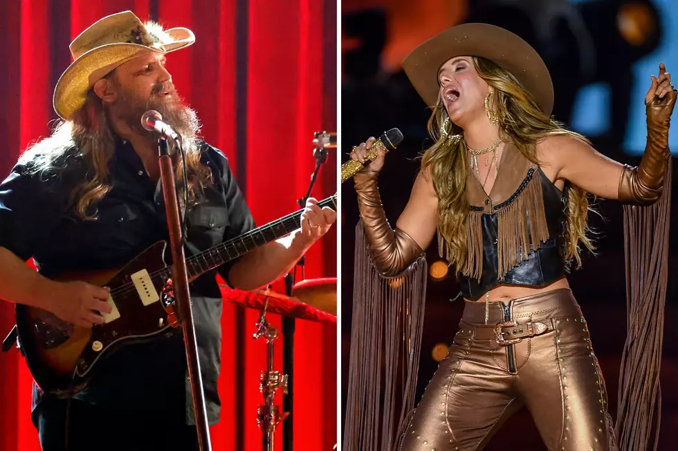 Chris Stapleton (left) and Lainey Wilson. Photo via Getty Images North America