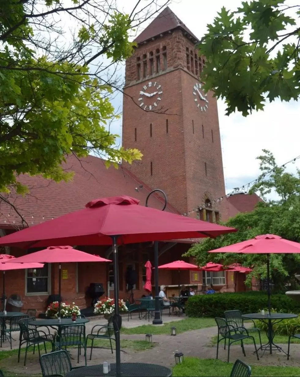 Clara's on the River has operated at the old Michigan Central Railroad Depot building in Battle Creek since 1992. Photo via Facebook (Clara's on the River)