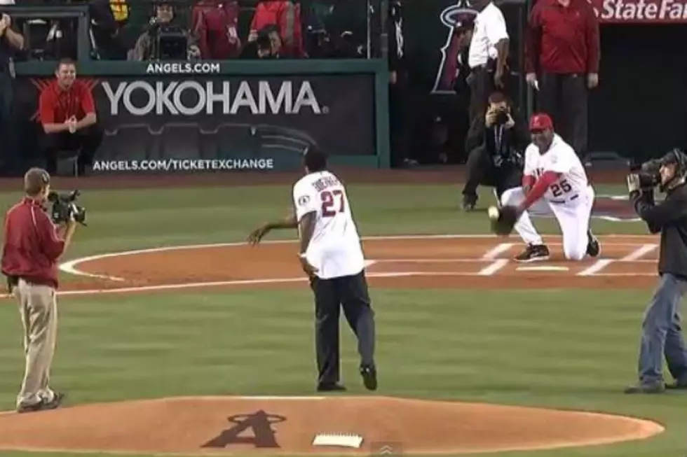 Former Red Sox Hero Don Baylor Brakes Leg Catching Ceremonial First Pitch [Video]